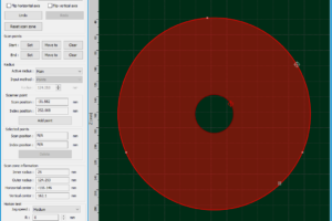 TecView EC-Circular motion scan configuration interface